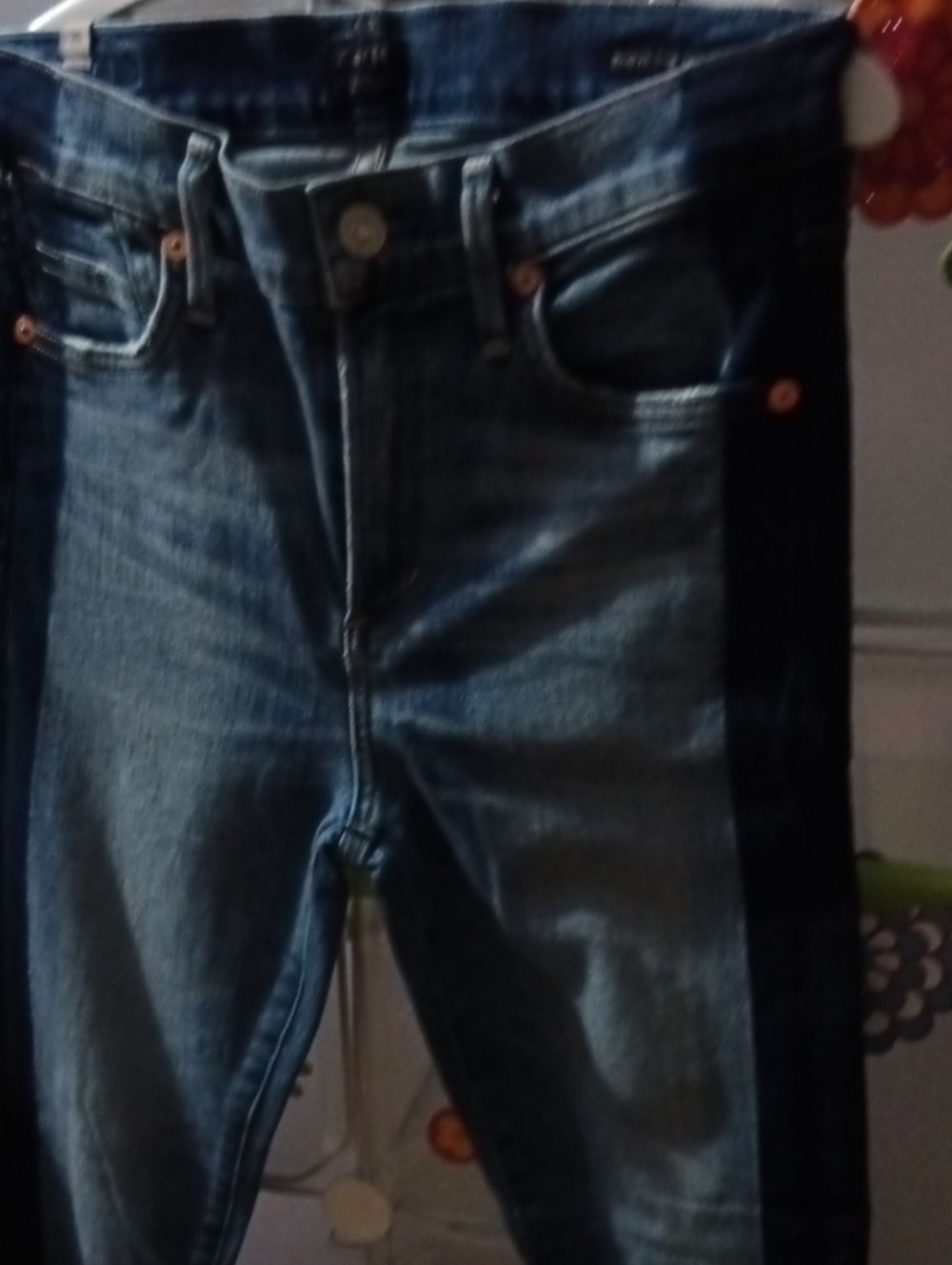 Citizens Of Humanity Two-Tone Dark Blue Skinny Jeans